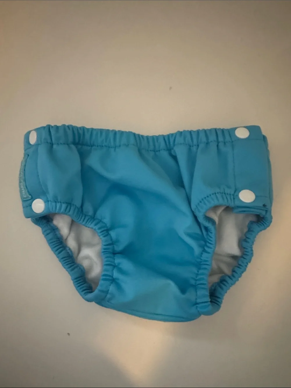 Charlie Banana Blue Solid & White Pirate Print Swim Diaper Set